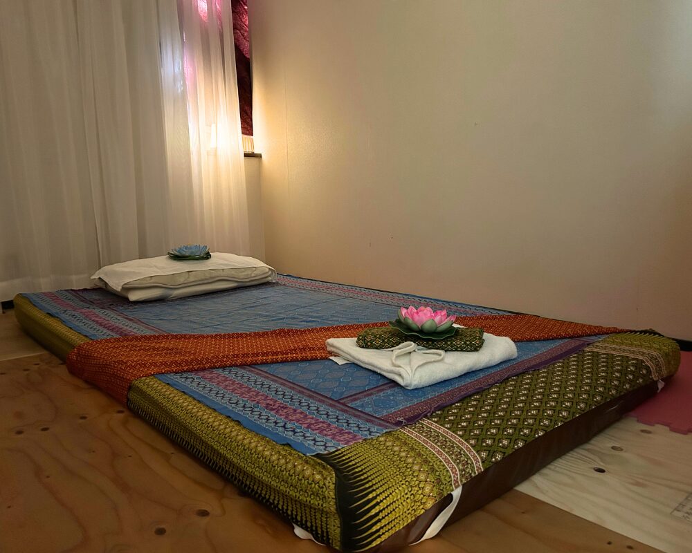 茨城県笠間市旭台のタイ古式マッサージ・ピムワディーの施術室